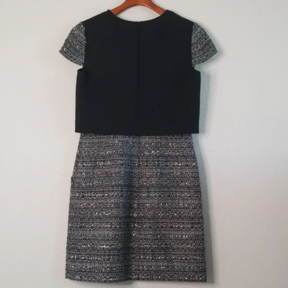 {Tory Burch} Deandra Boucle Knit Tweed Dress